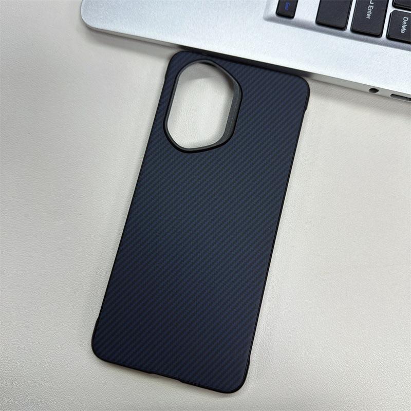 Applicable To Honor 400 Mobile Phone Case Without Border Large Hole Carbon Fiber Pattern Sticker Honor90Pro Magnetic Anti-drop Protection