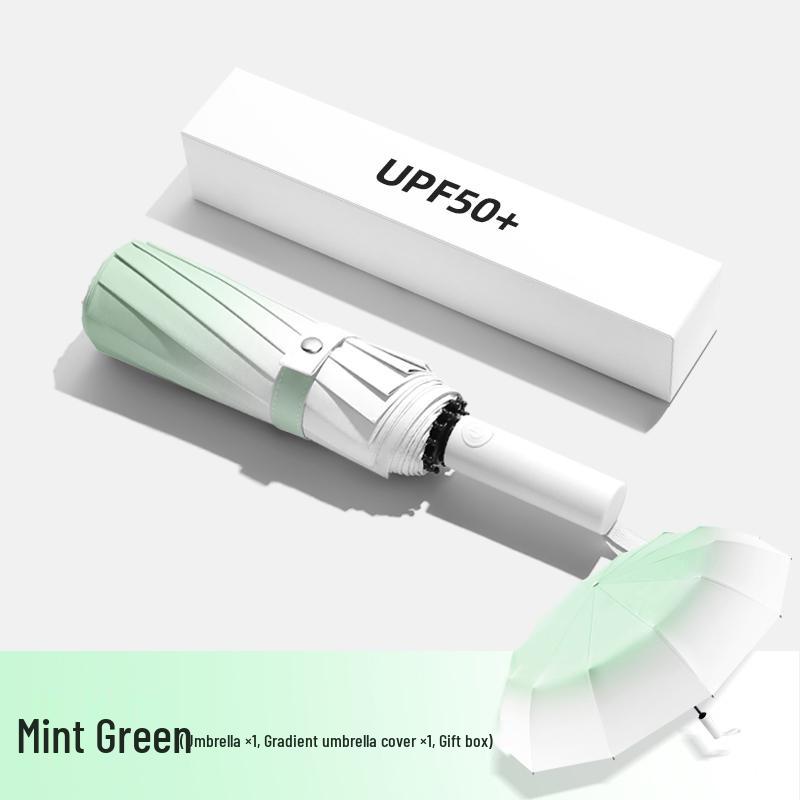 Premium Women's Automatic Folding Umbrella – Rain or Shine, Sunscreen, UV Protection, Parasol for Men