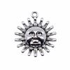 Sun And Moon Face Charms Multi Color Alloy Pendants For Celestial Themed Jewelry