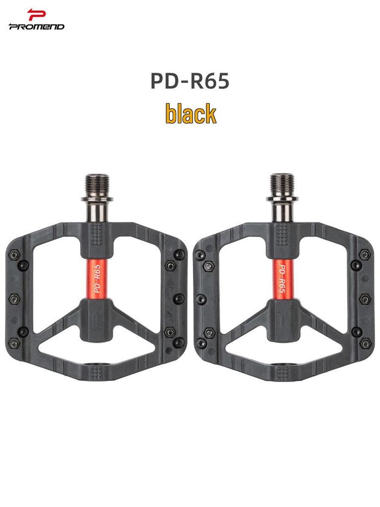 PROMEND Fargerike Nylon Sykkelpedaler med 3 Kulelager for Terreng- og Landeveissykler.