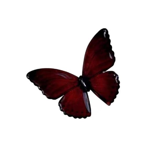 Misakinoya Hydrangea Hairpin U-shaped Hairpin U-pin Butterfly Flower Purple Hydrangea Kanzashi Gradient Color Hair Accessory Black Red Butterfly -