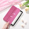 Sparkle Pink/Purple IPad Case/ Stand for Air 4/5/6/7, IPad10/11, Pro 11, Mini 6/7, 10.2". Foldable, W/ Pen Slot, Auto Wake/sleep