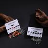 Cross-Border Halloween Earrings Set: Ghost, Pumpkin, Witch, Skeleton, Spider, Black Cat, Bat, Spider Web Ear Studs