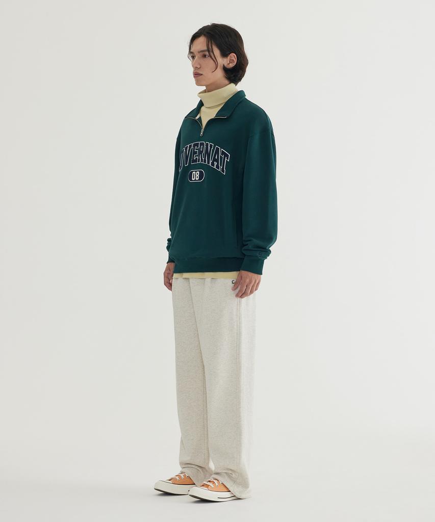 COVERNAT Arch Logo Half-Zip Sweatshirt Green