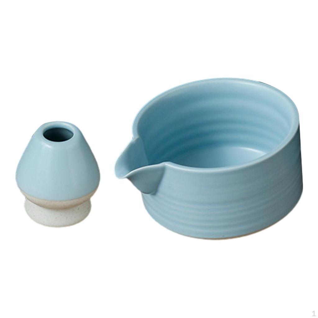 2 Piece Matcha Tea Bowl Ceremony Set Accessories Japanese Ceramic