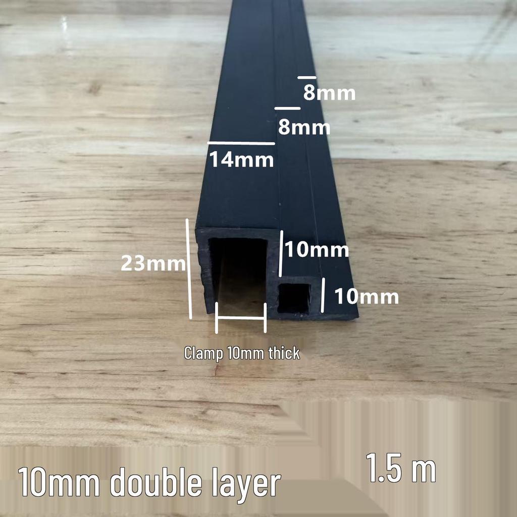 Double-Layer Fish Tank Slide Rail Anti-Jump Lid Track and Edge Banding