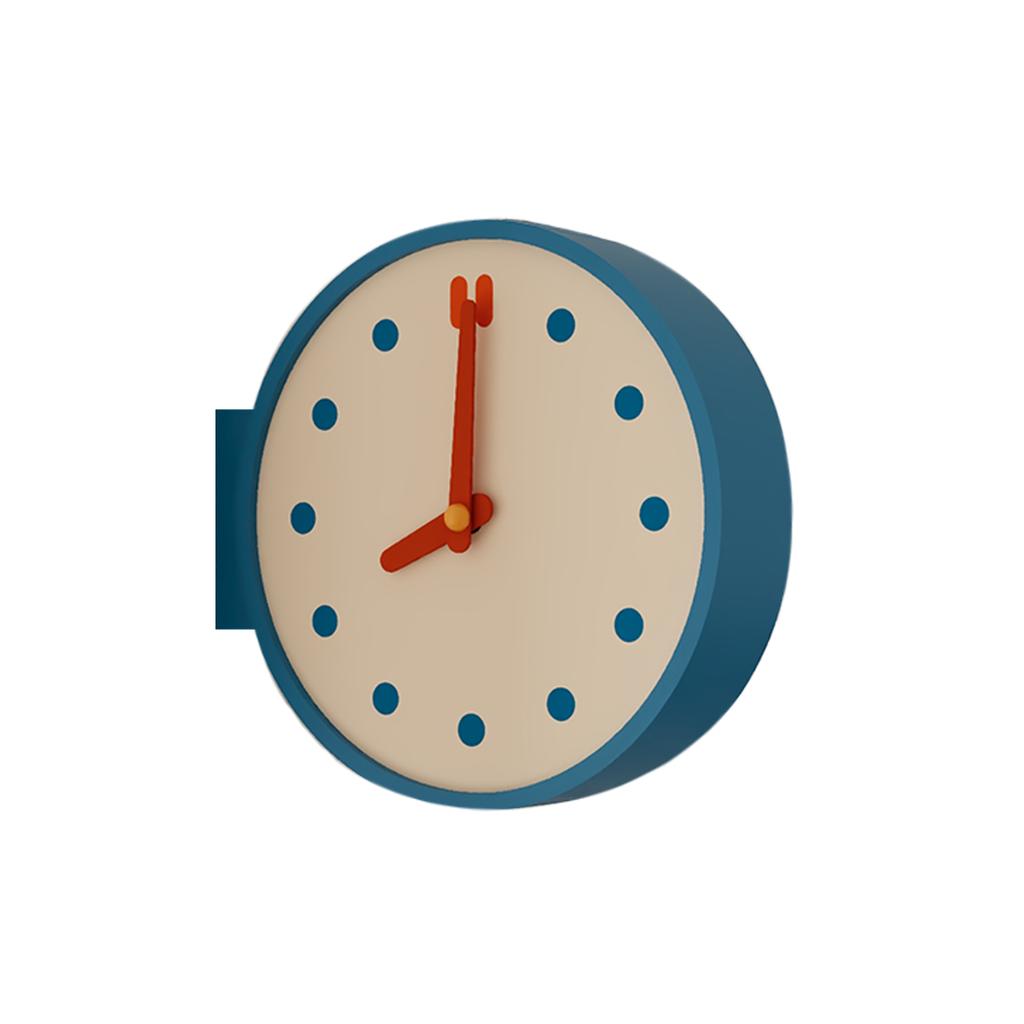 Creative Wall Clock Living Room Retro Clock Corner Double-sided Wall Clock Artistic Corner Elegant Home Desktop Decoration