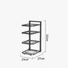 Layered Pot Rack Kitchen Organizer Cabinet High-capacity Storage Bowl Shelf Adjustable Free Layering Snap-On Pot Rack Organizer