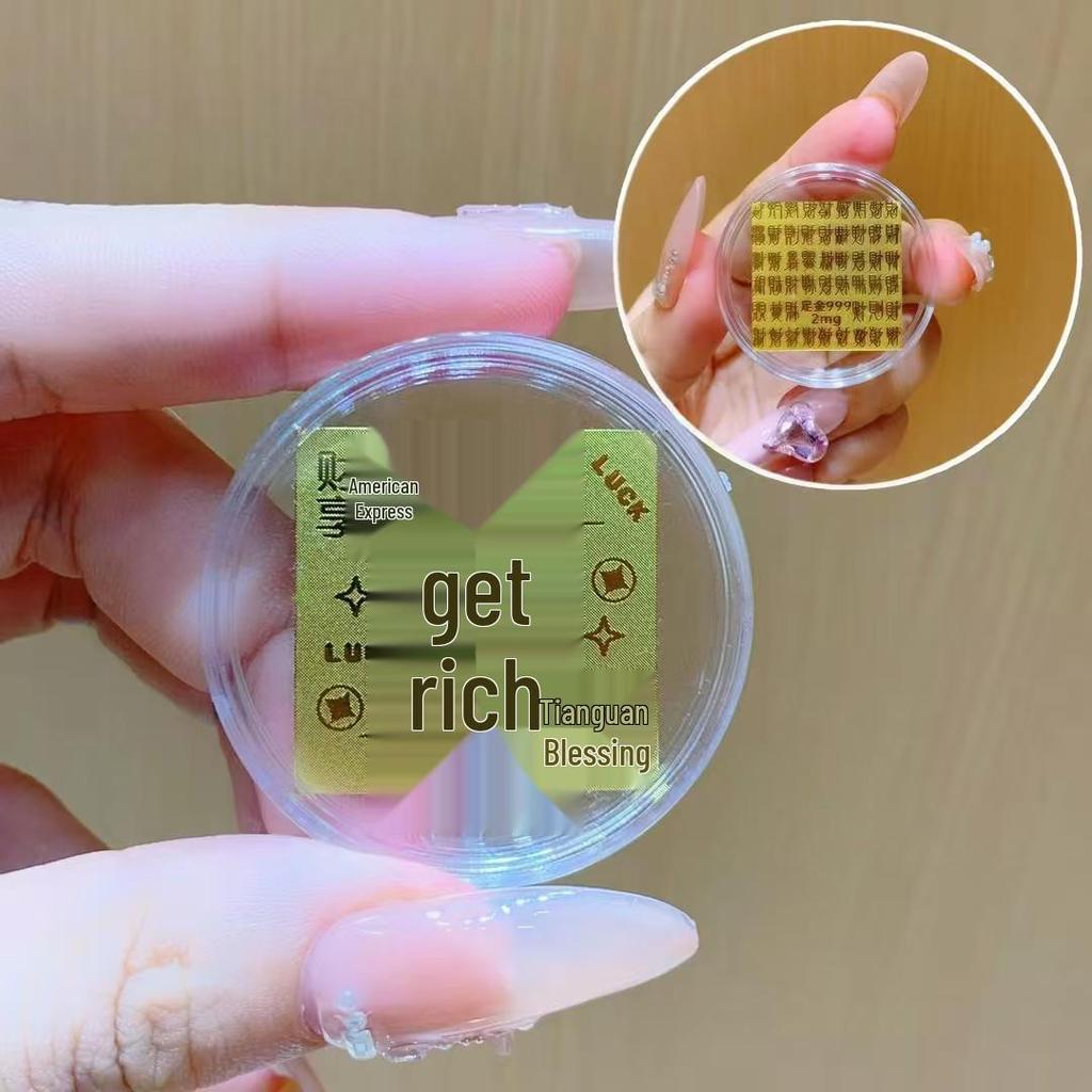999 Pure Gold 'Get Rich' Phone & Fridge Stickers - Hot Selling Gift