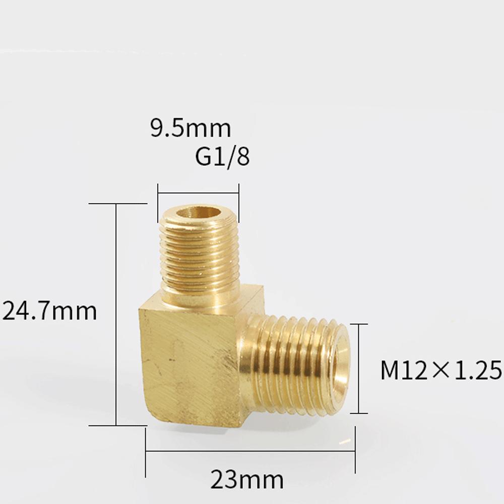 

M12 M14 M16 M18 Metric 1/8 1/4 3/8 1/2 BSP Male 90 Degree Elbow Brass Pipe Fitting Connector Coupler Water Gas Oil Elbow Male&Square