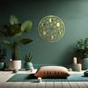 1pc Moon Phase Metal Wall Art Sacred Geometry Yoga Decor Golden Silvery Black Home Scene Themed Party Decoration Housewarming Gift