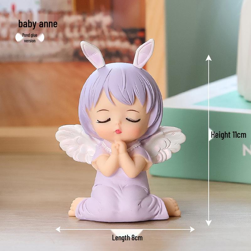 

Vinyl Bella Ballerina Angel Figurine: Cute Car Decor & Cake Topper
