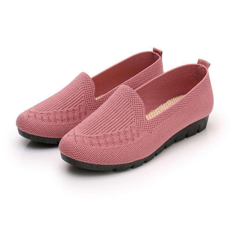 Women's Spring/Summer Lightweight Woven Casual Shoes – Soft Sole, Breathable, for Middle-Aged and Elderly Mothers