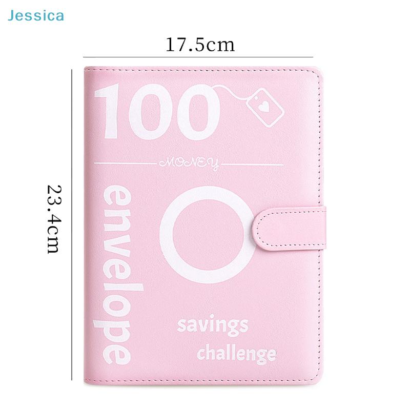 100 Envelope Savings Challenge Binder - Purple Budget Organizer with Tracker Sheet, Money Saving Journal for Financial Goals