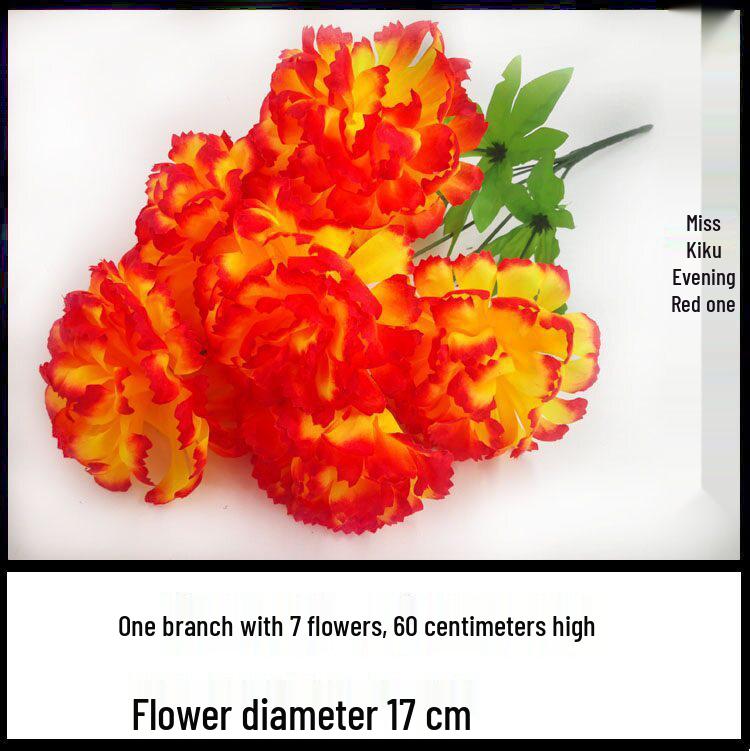 Chrysanthemum Silk Flowers for Qingming Festival Grave Offerings