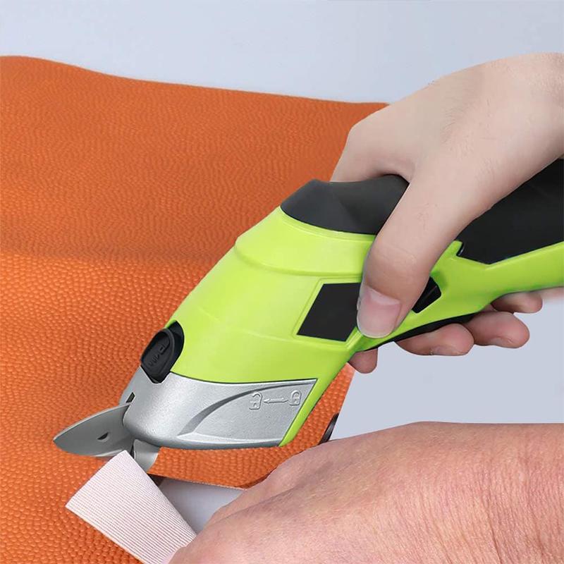 Cordless Electric Scissors Rechargeable Cardboard Cutter Scissor Power Sewing Shears Tool For Cutting Craft Carpet Leather Cloth