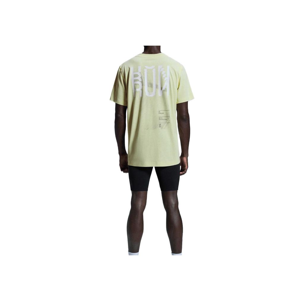On Active-T DryTec Lightweight Breathable Comfortable Short Sleeve T-Shirt Men Tops Grass-Yellow 1ME30521258