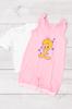 Infant Girls’ Clothing Set – TWEETY Print, Cotton T-Shirt & Pink Romper, Summer, 5018-002-33-5 HC