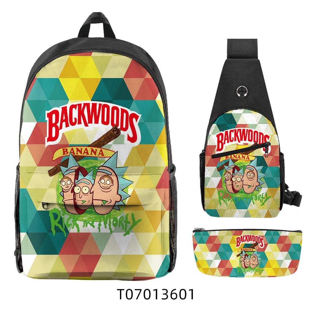 Popular Backwoods Cigar 3D Backpack Campus Student Backpack Travel Bag