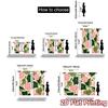 2D Flat Printing  JIT 2pcs   Curtains (Without Rod) Floral Curtain Bliss Chic Contemporary Curtains Versatile Fabric Curtains Home