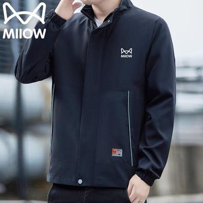 Mao Ren Men's Stand Collar Casual Jacket