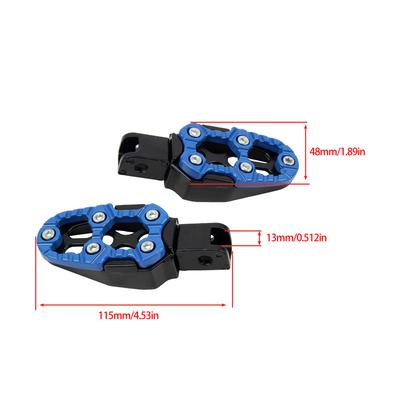 Universal Motorcycle Aluminum Alloy Rear Foot Pedal Anti Slip for Scooters Dirt Bike Motcross ATV Modification Accessories