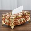 WTEMPO European-style Retro Fashion Table Storage Boxes Home Tissue Boxes High-end Napkin Boxes Creative Tissue Holders
