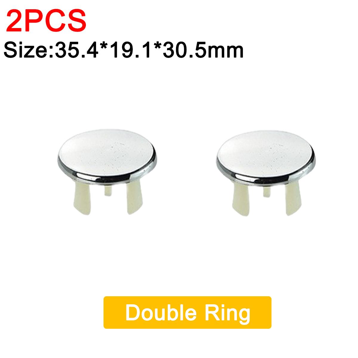 

2/4 шт., круглая крышка для раковины, кран для раковины, отделка отверстий, полое кольцо для раковины, украшение для кухни, ванной комнаты, принадлежности Double Ring(2PCS)