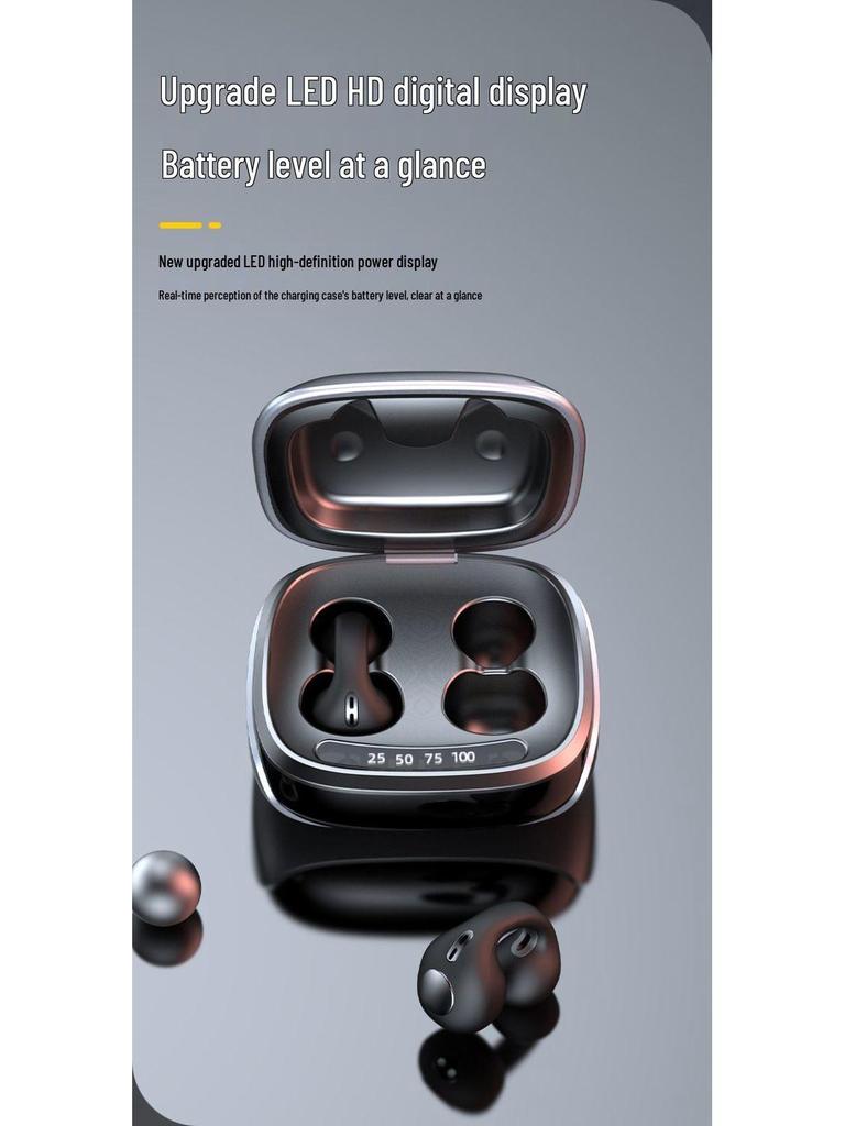 JX80 Cross-Border Bluetooth Air Conduction Binaural In-Ear Sports Headset - Mini, Comfortable, Wireless.