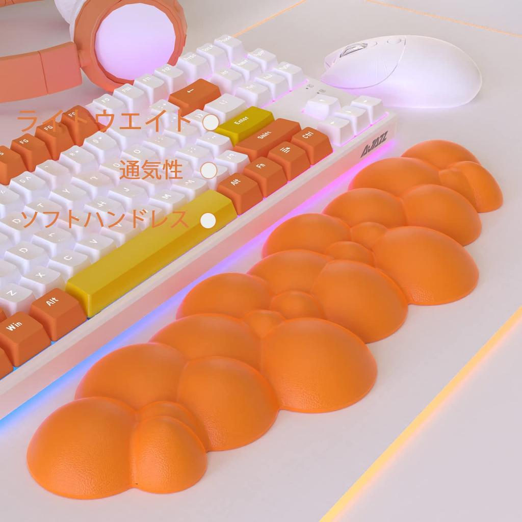 Keyboard Wrist Arm Palm Computer Hand Rest Wrist Stress with Massage Wrist Reduces Soft No Irritation to the Ergonomic Grey Keyboard Wrist Memory