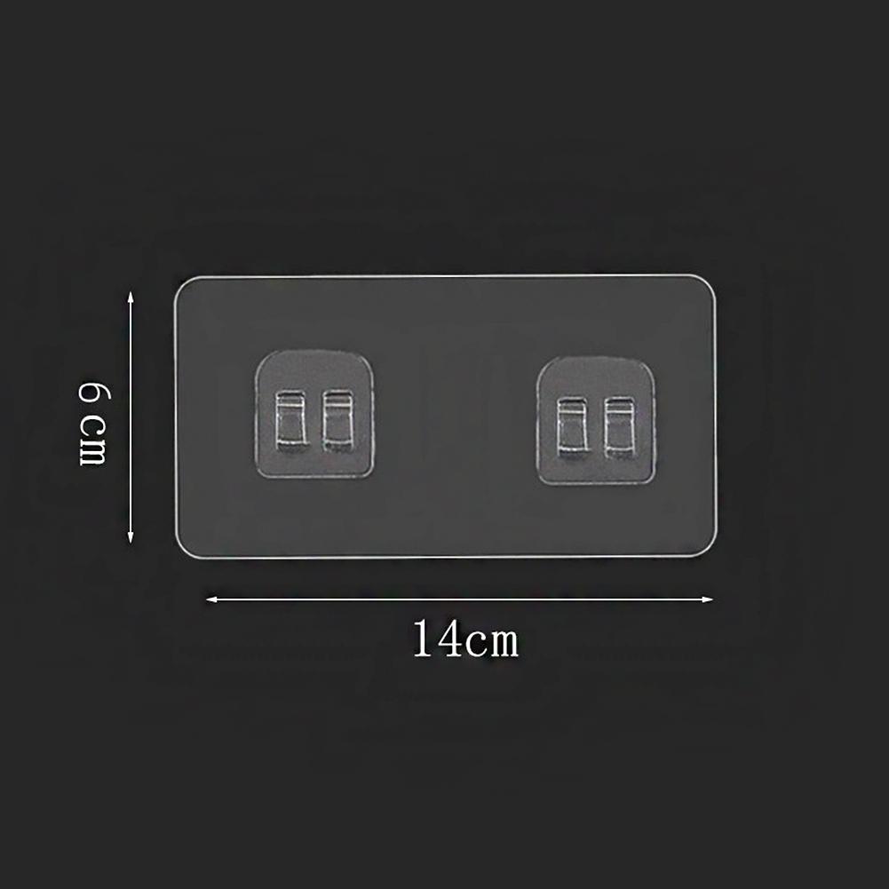 Wand Mehrzweckhaken Transparent Selbstklebender Haken Stanzfrei Küche Badezimmer Aufbewahrungsregal Halter Spurloser Aufkleber Haken