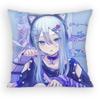 Project Sekai Yoisaki Kanade World Pillow Case Anti-Dustmite Pillowcase Invisible Zipper Silky Short Plush Sofa Cushion Cover