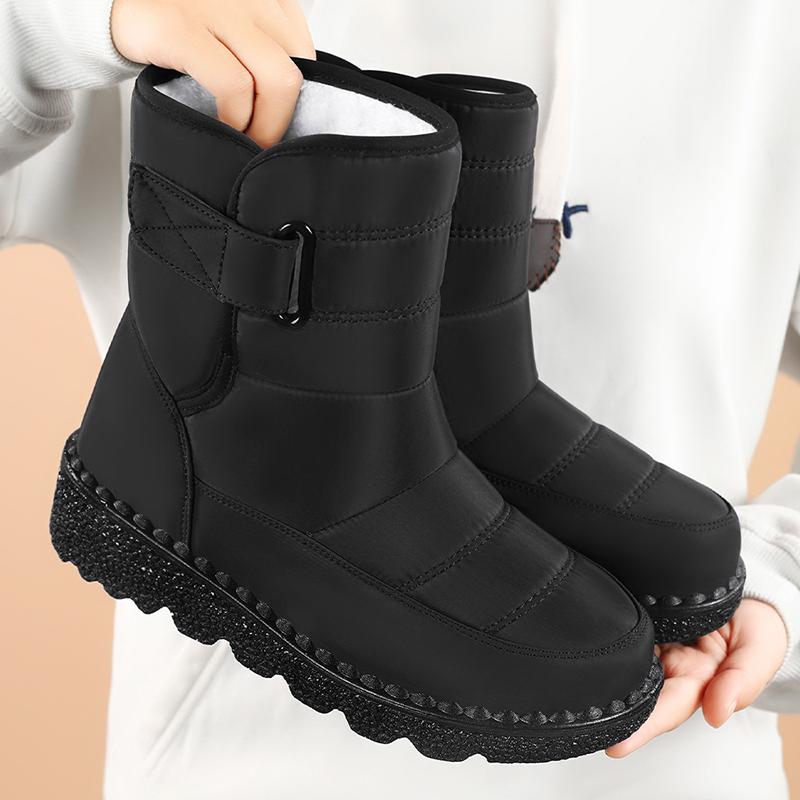 Fashion Boots Women Non Slip Waterproof Winter Snow Boots Platform Shoes for Women Warm Ankle Boots Cotton Padded Shoes Botas De Mujer