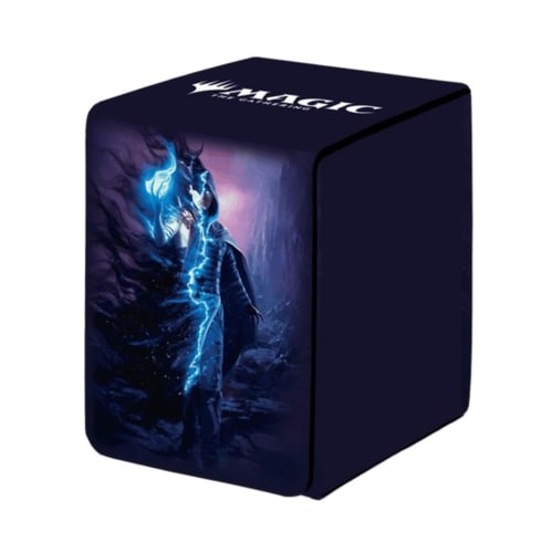 Ultra Pro - Outlaws of Thunder Junction Alcove Flip Deck Box Ft. Jace for Magic: The Gathering, Collectible Compact Deck Storage Solution Protective B
