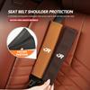 Emblems Suede Car Seat Belt Shoulder Protection Pad Auto Universal For Volkswagen VW Beetle CC B5 B6 B7 EOS GTI MK2 MK4 MK5 MK6 Zf8