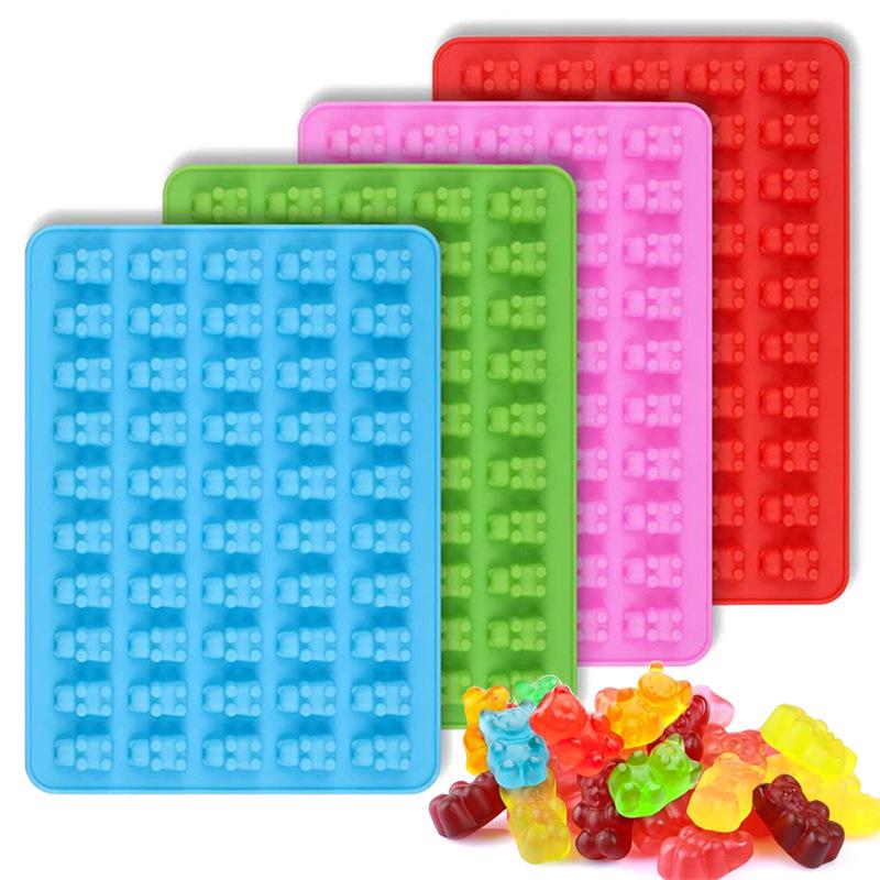 50-Mulden Bären-Silikonform für Süßigkeiten & Schokolade - DIY Individuelle Logo-Erstellung