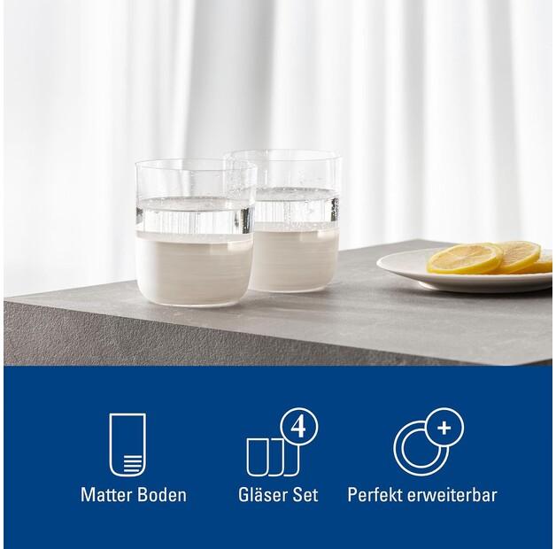Стаканы для виски Villeroy & Boch Manufacture Rock blanc, 4 шт. (1137998250)