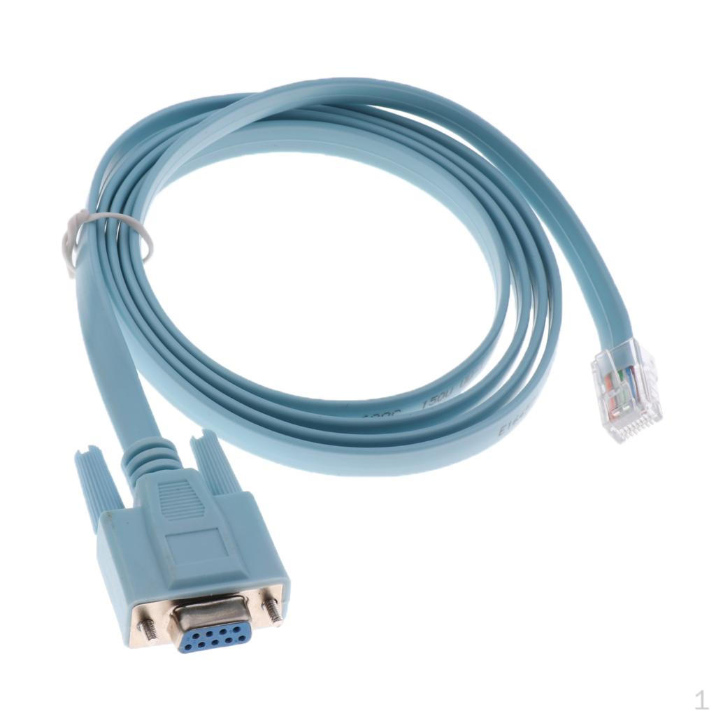 1.8M Male to 9 Pin RS232 DB9 Female LAN Router/Printer Console Cable