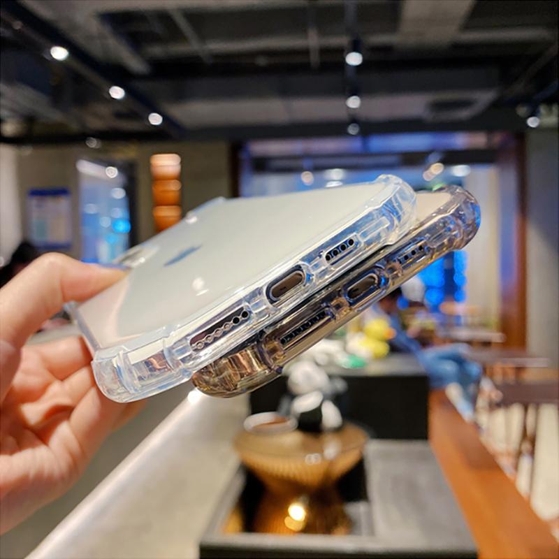 Luxury Fashion Shockproof Silicone Clear Phone Case For Apple iPhone 15 13 11 14 Pro Max 12 Mini XR XS 6 7 8 Plus SE Accessories