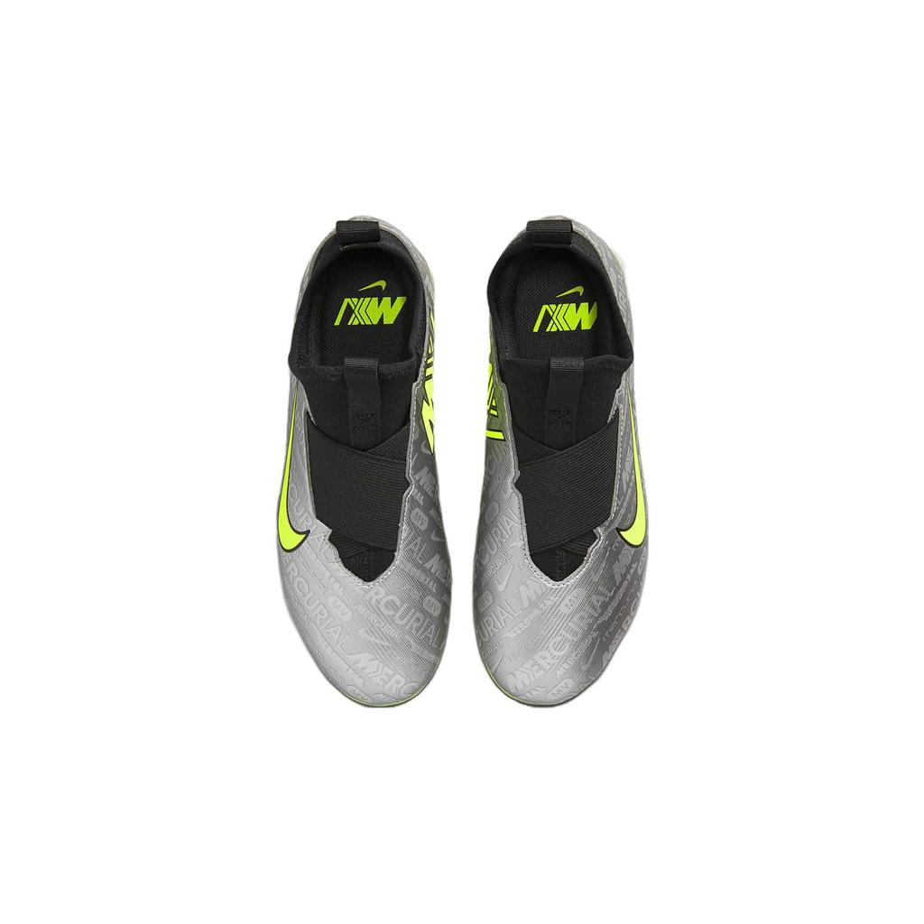 Nike Zoom Mercurial Vapor 15 Academy MG GS 25th Anniversary Pack Kinder-Sneaker Silber Metallic-Silber Schwarz FJ2040-060