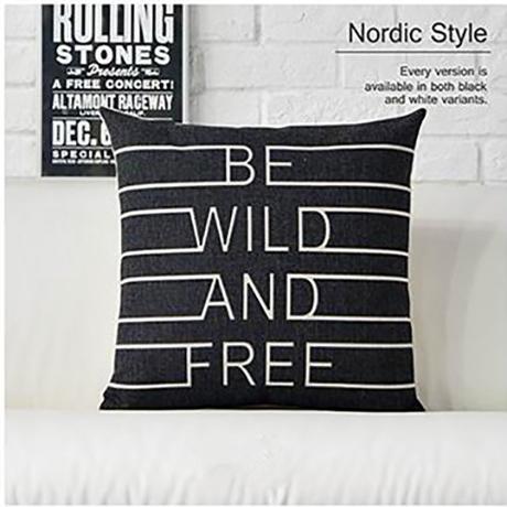 Nordic Concise Geometric Design Home Decor Cotton Linen Cushion Cover Animal Deer Letter Style Sofa Throw Pillow Case Cojines