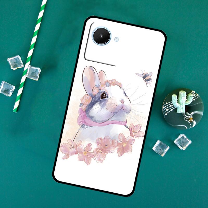 

Bunny Rabbits For Realme GT7 Pro 15 14 10 11 12 13 Pro Plus C67 C65 C63 C61 C55 C53 C51 C35 C75 C71 Case Realme C31