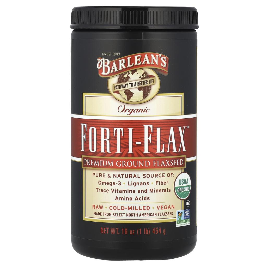 Barlean's Organic Forti-Flax, Premium Flaxseed Meal, 454G (16Oz)