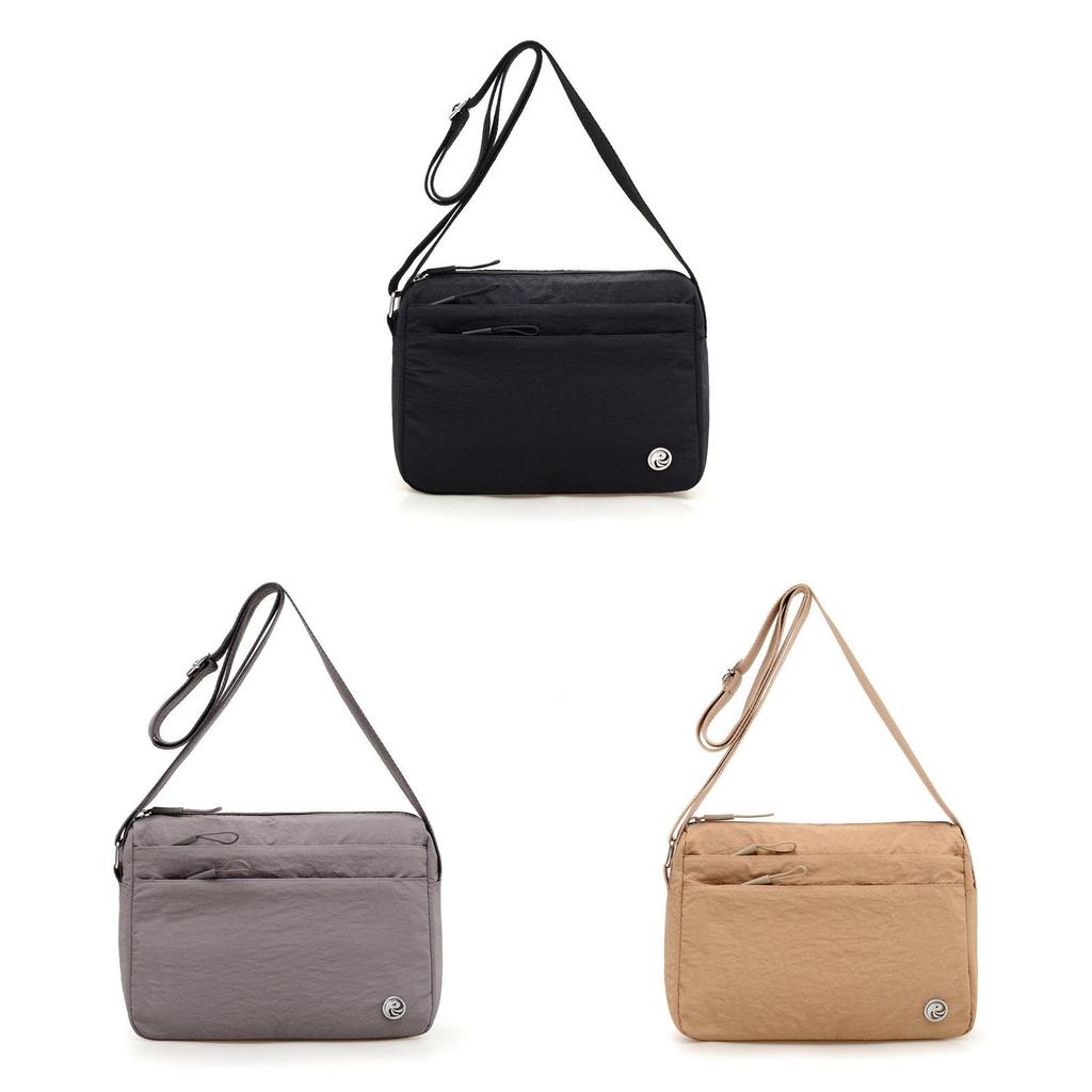 Borsa a tracolla da donna in nylon con più scomparti per l'uso quotidiano