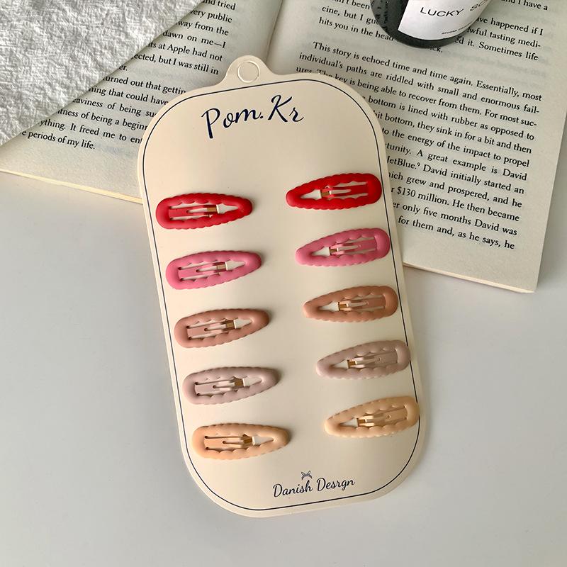 10 stücke Neue Koreanische Haarnadeln für Kinder Mädchen Milch Tee Farbe Prinzessin Haarspangen Bang Seite Clip Kleines Mädchen Haar zubehör