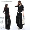 Handu Yishe Women's Faux Two-Piece Sweatshirt & Pants Set