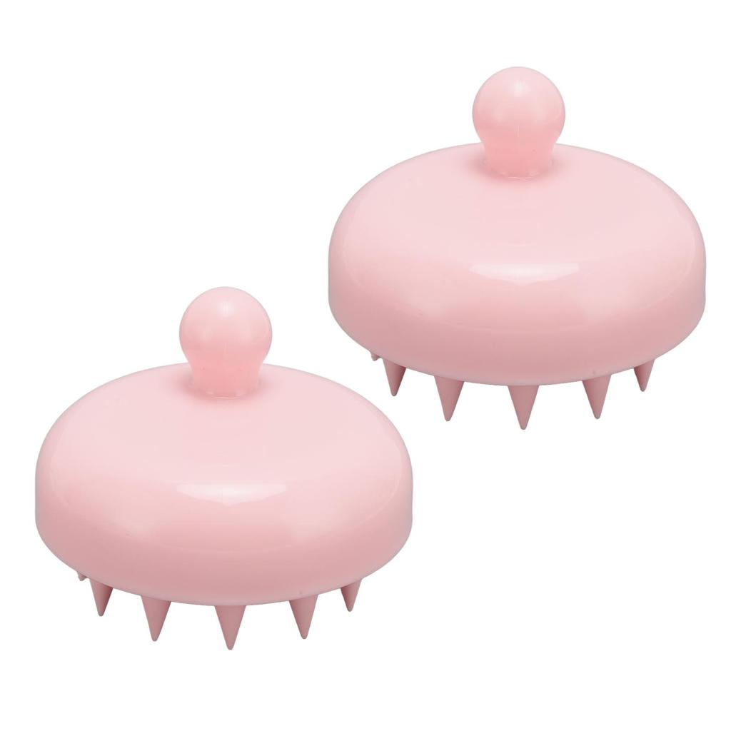 2pcs Hair Washing Shampoo Brush  Cleaning Relieve Itching Silicone Lanyard Hair Shampoo Brush Pi