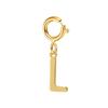 spring buckle Letter Charms Pendant initial charms pendant for Women Necklace earring Zircon keychain DIY accessories Wholesale