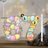 Acrylic Easter Hanging Ornament with Adorable Easter Bunny & Easter Eggs Pattern - Unique 67 Pendants, Drops & Finials - Ideal Easter Gift for Friend 