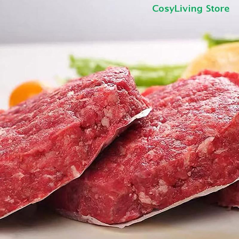 100 Pièces 11CM Rond Hamburger Pression Viande Papier Papier Absorbeur d'Huile Feuille pour Four Grill Papier de Séparation pour Galettes Outils de Cuisine